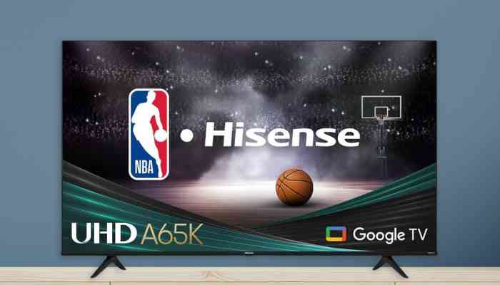 Hisense A65K eingeschaltet