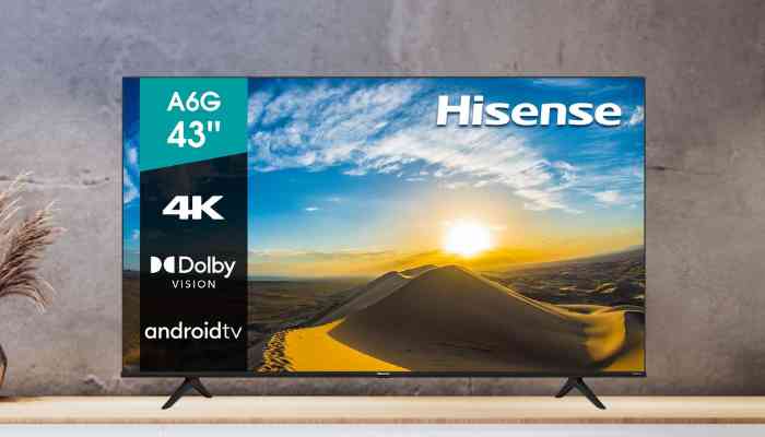 Hisense A6G-Startbildschirm