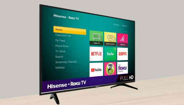 Hisense H4F mit buntem TV-Menü